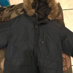 Womens Guess Snow Coat with a furry hood
